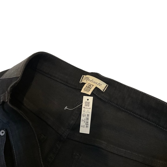 Madewell Plus Mid Rise Kick Out Crop Jeans Black Size 24W - Picture 3 of 4